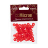 Кнопка Micron POM-10 Кнопки пластиковые пластик d 10 мм 15 шт. № 003 красный Фото 2.