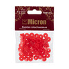 Кнопка Micron POM-12 FL Кнопки пластиковые пластик d 12 мм 15 шт. № 003 красный Фото 2.
