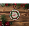 Набор для вышивания PANNA Живая картина JK-2269 Новогодняя игрушка. Рождественский венок  8 х 8 см Фото 8.