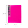 Expert Complete PRISMA NEON Папка с металлическим прижимом A4 700 мкм 20 мм розовый EC210700013 Фото 5.