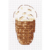 Klart набор для вышивания 12-024 Мороженое в стаканчике 6 х 8 см Фото 1.