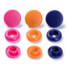 Кнопка PRYM 393006 PL Color Snaps пластик d 12.4 мм 30 шт. оранжевый/розовый/фиолетовый Фото 2.