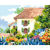 ФРЕЯ PNB/PL-075 Набор для раскрашивания по номерам 50 х 40 см Дом в цветущем саду Фото 1.