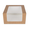 S-CHIEF BFC-008 Кондитерская коробка для торта С ОКНОМ 18 x 18 x 10 см №2 крафт Фото 5.