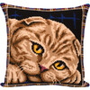 Набор для вышивания PANNA PD-7123 Подушка. Шотландская кошка 40 х 40 см Фото 1.