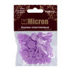 Кнопка Micron POM-15 Кнопки пластиковые пластик d 15 мм 15 шт. № 013 фиолетовый Фото 2.