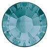 Страз клеевой 2038 SS08 цветн. 2.4 мм кристалл в пакете св.изумруд (blue zircon 229) Фото 1.