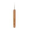 Для вязания Gamma RHB крючок с бамбуковой ручкой сталь бамбук d 0.5 мм 13.5 см в блистере . Фото 2.