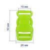 Фурнитура сумочная пластик SB04 Пряжка-замок фастекс цв. Gamma цветная 0.75  ( 19 мм) №535 салатовый Фото 2.