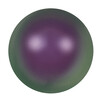 Бусина стеклянная 5810 радужные 8 мм в пакете под жемчуг кристалл фиолетово-зеленый (purple pearl 943) Фото 1.