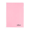 STILSY Папка-уголок, неоновые цвета A4 ST 231501 180 мкм светло-розовый Фото 1.