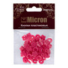 Кнопка Micron POM-12 FL Кнопки пластиковые пластик d 12 мм 15 шт. № 010 ярко розовый Фото 1.