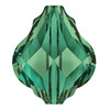 Бусина стеклянная 5058 цветн. 10 мм в пакете кристалл изумруд (emerald 205) Фото 1.