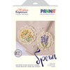 Набор для вышивания PANNA Живая картина JK-2210 Винтажные броши. Фенхель и Лаванда 7 х 7 см Фото 4.