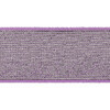 Лента эластичная 40 мм УТК цветная с люрексом сиреневый/серебро Фото 1.