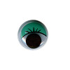 HobbyBe MER-15 Глаза круглые с бегающими зрачками цв. d 15 мм зеленый Фото 1.