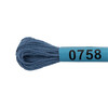 Нитки для вышивания Gamma мулине ( 0207-0819 ) 100% хлопок 8 м №0758 серо-синий Фото 2.