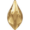 Страз неклеевой 2205 Crystal AB 10 х 8 мм кристалл в пакете св.золото (001 GSHA) Фото 1.