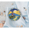 Набор для вышивания PANNA Живая картина JK-2206 Брошь. Ночной маяк 5.5 х 5.5 см Фото 1.