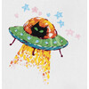 Набор для вышивания PANNA Живая картина JK-2203 Космический кот 6 х 7 см Фото 1.