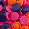 Кнопка PRYM 393006 PL Color Snaps пластик d 12.4 мм 30 шт. оранжевый/розовый/фиолетовый Фото 3.