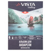 VISTA-ARTISTA WCCC-A5 Альбом для акварели 25% хлопок 300 г/м2 A5 14.8 х 21 см склейка с одной стороны 12 л. среднезернистая Фото 1.