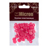 Кнопка Micron POM-10 Кнопки пластиковые пластик d 10 мм 15 шт. № 010 ярко розовый Фото 2.