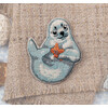 Набор для вышивания PANNA Живая картина JK-2213 Брошь. Белёк 5 х 6 см Фото 1.