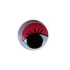 HobbyBe MER-12 Глаза круглые с бегающими зрачками цв. d 12 мм красный Фото 1.