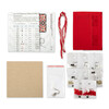 Klart набор для вышивания 10-507 Серьги квадратные. Красный орнамент 4.5 х 4.5 см Фото 5.