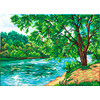 Канва/ткань с рисунком М.П.Студия для вышивания бисером №3 50 см х 40 см Г-083 Пейзаж Фото 1.