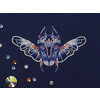 Набор для вышивания PANNA J-7271 Фантазийные жуки. Сапфир и физалис 12.5 х 9 см Фото 6.