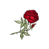 Gamma Термоаппликация №15/5 №1572C роза красный 10х6.5 см Фото 1.