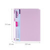 Expert Complete Trend Pastel Қосымша парағы бар мұқаба 40 п. А4 600 мкм 20 мм диагональ ванильді EC27041530 Фотосурет 4.