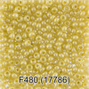 Бисер Чехия GAMMA круглый 6 10/0 2.3 мм 5 г 1-й сорт F480 желтый ( 17786 ) Фото 1.