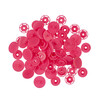 Кнопка Micron POM-15 Кнопки пластиковые пластик d 15 мм 15 шт. № 010 ярко розовый Фото 1.