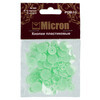 Кнопка Micron POM-15 Кнопки пластиковые пластик d 15 мм 15 шт. № 009 салатовый Фото 2.