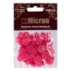 Кнопка Micron POM-15 Кнопки пластиковые пластик d 15 мм 15 шт. № 010 ярко розовый Фото 2.