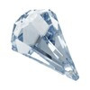 6022 Подвеска Crystal AB 33 х 20 мм кристалл в пакете серо-голубой (001 BLSH) Фото 1.