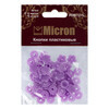 Кнопка Micron POM-12 FL Кнопки пластиковые пластик d 12 мм 15 шт. № 013 фиолетовый Фото 2.