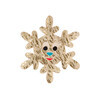 Термоаппликация BLITZ №4 4-28 снежинка с улыбкой золотая Фото 1.