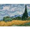 Набор для вышивания PANNA Золотая серия MET-7347 Пшеничное поле с кипарисами 38 х 30 см Фото 1.