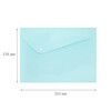 Expert Complete Trend Pastel Папка-конверт с кнопкой A4 180 мкм диагональ ванильный EC21017130 Фото 3.