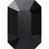 Бусина стеклянная 5514 цветн. 10.0 x 7.0 мм в пакете кристалл чёрный (jet 280) Фото 1.