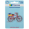 Gamma ETF Термоаппликация № 03 1 шт 01-344 Велосипед 3.8 х 6.1 см Фото 1.