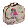 Gamma DBQ-02 шкатулка декоративная чемоданчик 25 х 21 х 7.5 см №010 Розовый совенок Фото 1.