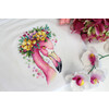 Набор для вышивания М.П.Студия Вышивка на одежде В-547 Летний фламинго 20 х 14 см Фото 2.