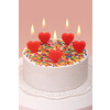 BOOMZEE Набор свечей для торта BCD-19 3.6 г 5 шт. Красные сердечки Фото 2.
