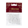 Кнопка Micron POM-10 Кнопки пластиковые пластик d 10 мм 15 шт. № 001 белый Фото 2.