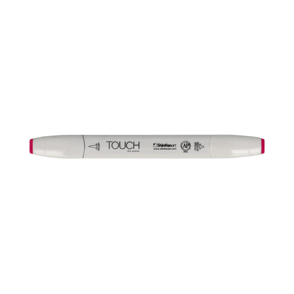 TOUCH TWIN BRUSH Маркер 1-8 мм кисть/перо скошенное 1210125 флюр фуксия F125 Фото 1.